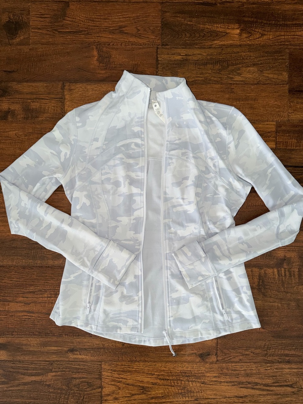 Lululemon Light Gray Camo Zip-Up Define Jacket